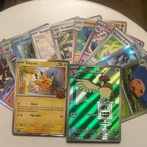 11x Pokémon Card mix,+ TCG Pidgeotto 208/197 Obsidian Flames Illustration Rare